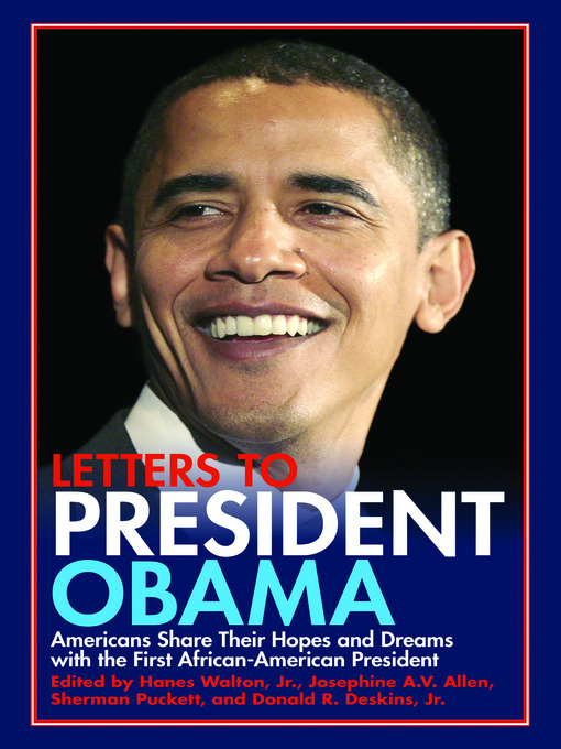 Title details for Letters To President Obama by Hanes Walton, Jr. - Available